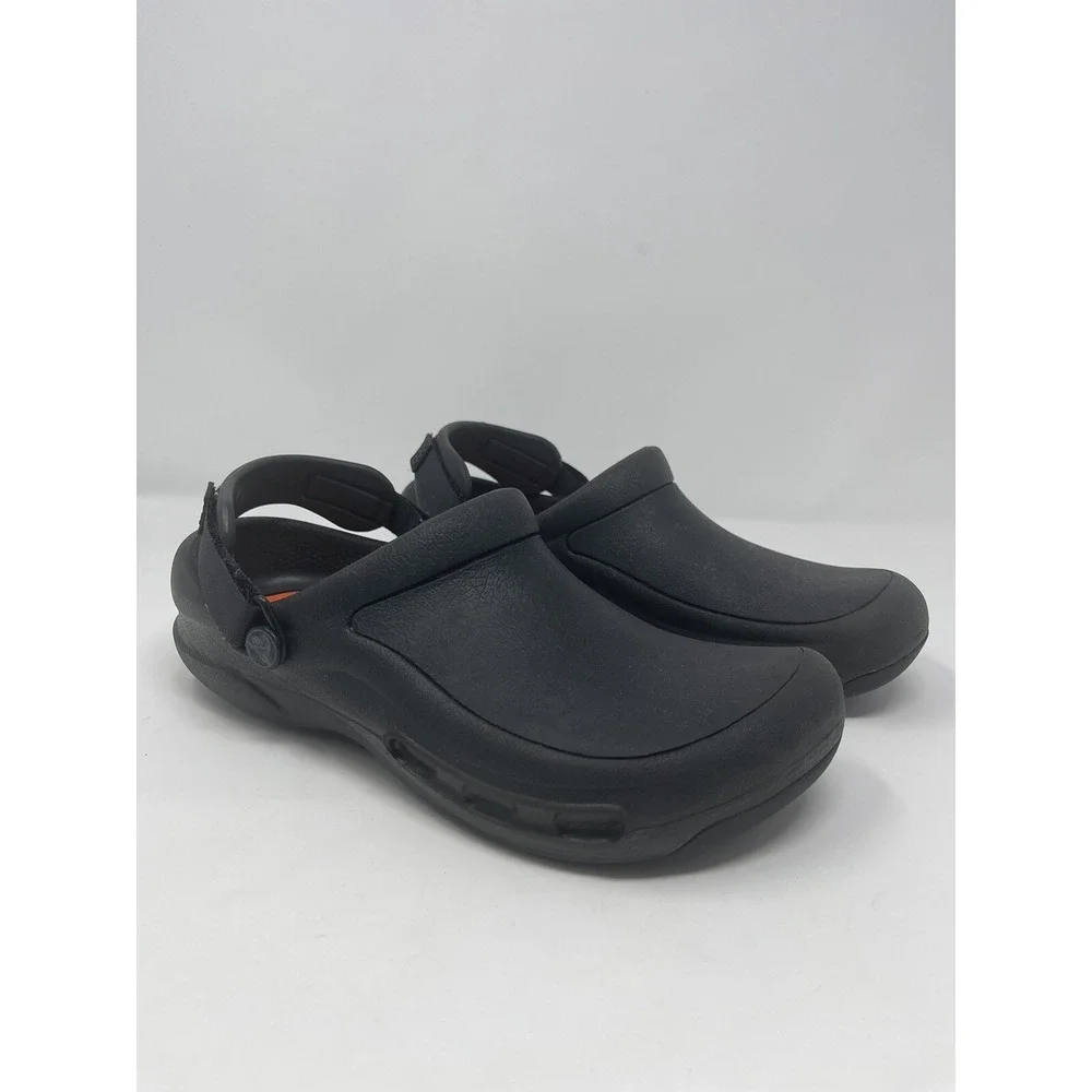 Crocs Mens Bistro Pro LiteRide Comfort Clogs Slip On Black M 6,7 - W 8,9 *Read‎